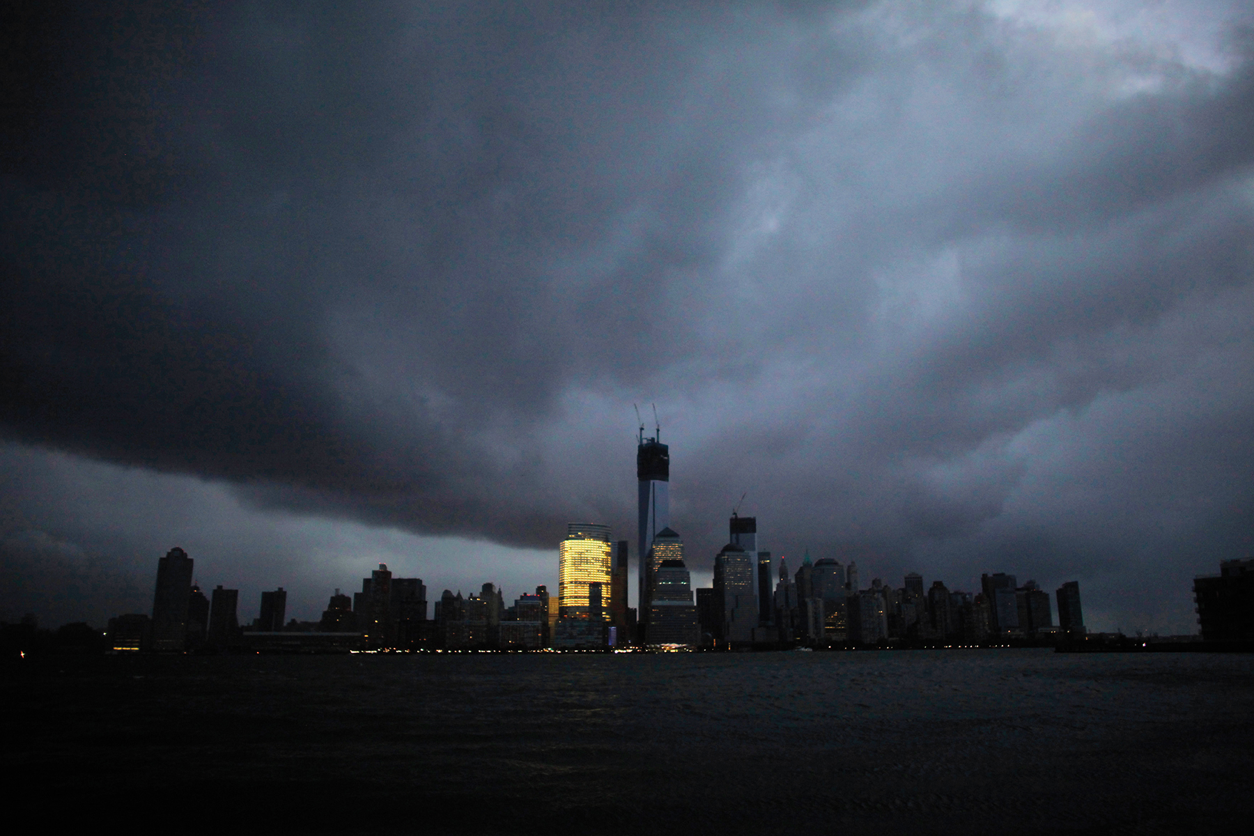 Power in Goldman Sachs headquarters as Manhattan plunged into darkness during Hurricane Sandy