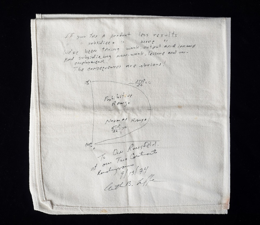Laffer Curve Napkin (source: Nation Museum of American History)