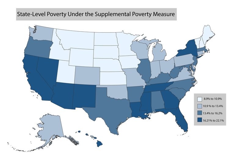 State-level poverty under the Supplemental Poverty Measure